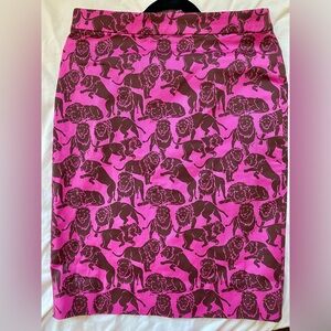 Popular fuschia and brown lions print sold out. New with tags.